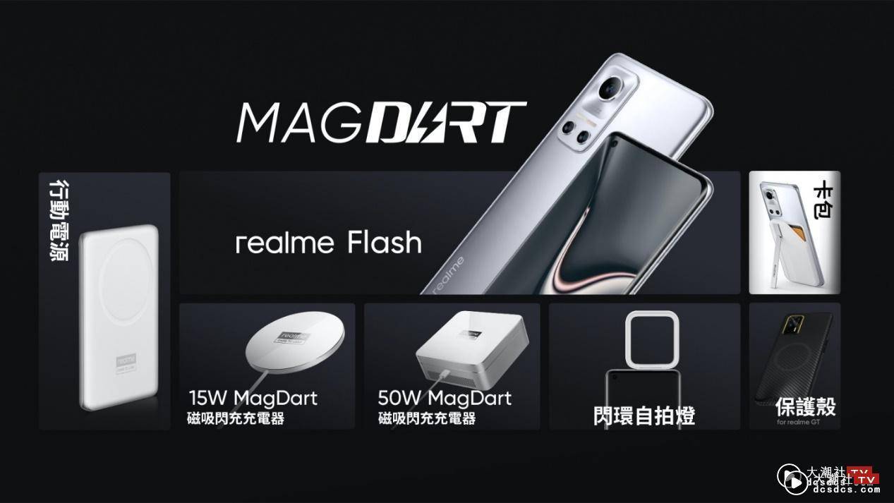 realme 发表 MagDart 磁吸无线闪充技术！同步推出支援 MagDart 的手机、无线闪充等 7 款产品